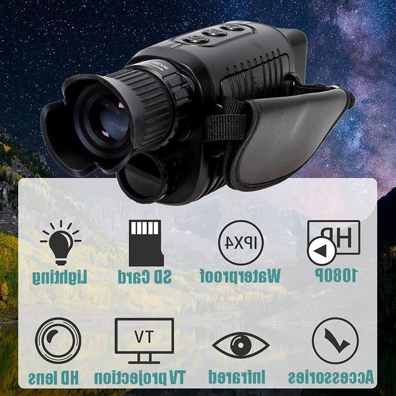 Monarchy Make it heavy lightly 080P HD Dispozitiv monocular profesional de viziune nocturnă cu zoom  Telescop de vânătoare în aer liber, portabil, cu infraroșu, telescop digital  5x ~ Monocluri și binocluri ~ Bătrân Pescar