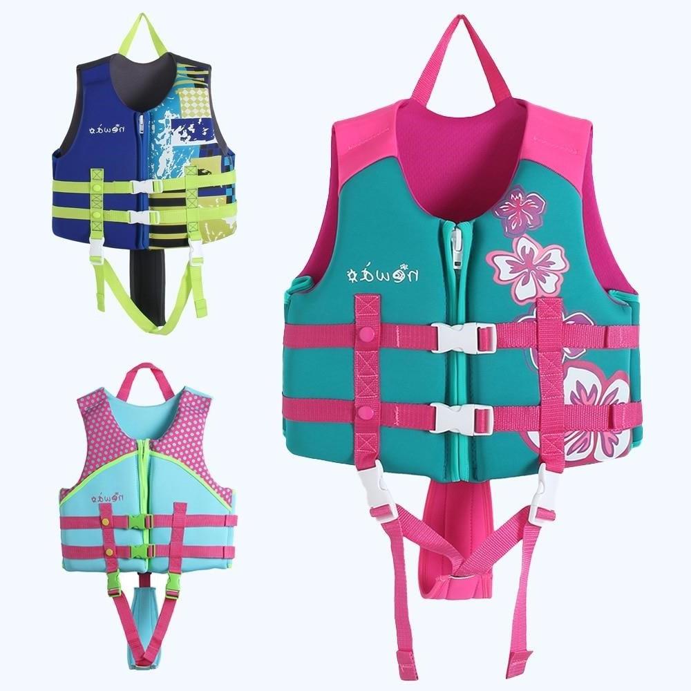 Vestă de salvare Copii Copii Sporturi nautice Vestă de înot Dispozitiv de  plutire Neopren Băieți Fete Costume de baie Ajutor pentru antrenament  Costum de baie de siguranță Veste de salvare